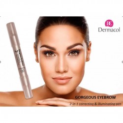 2 in 1 EYEBROW PENCIL/2’si 1 ARADA AYDINLATICI KAŞ KALEMİ 2069